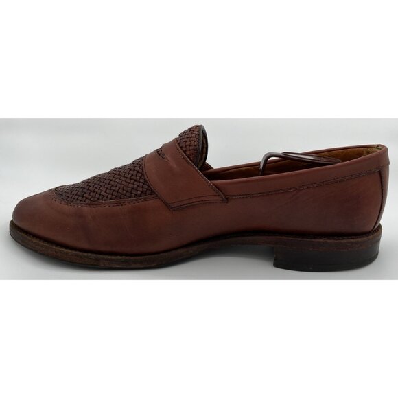 Allen Edmonds Leyland Chili Brown Leather Penny Loafer Dress Shoes Men\'s 10D main image 6